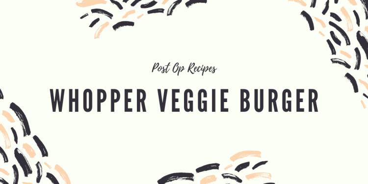 Whopper Veggie Burger