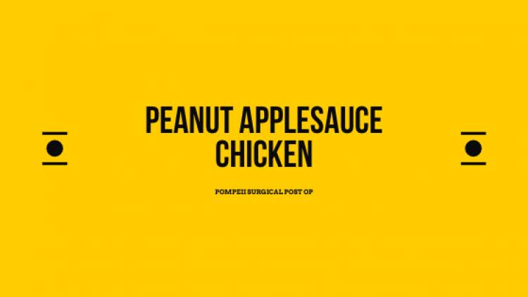Peanut Applesauce Chicken