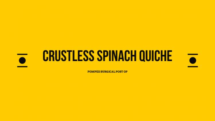 Crustless Spinach Quiche