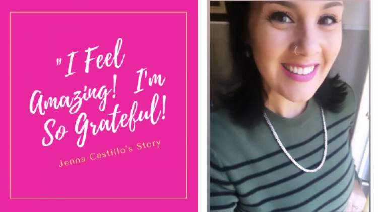 Jenna Castillo is No Longer Hurting, and it So Grateful!